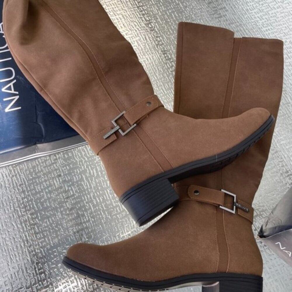 Nautica Minetta Tan Riding Boots